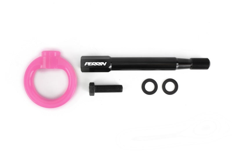Perrin 08-14 Subaru WRX/STI (Sedan) / 20-25 Outback All Models Tow Hook Kit (Rear) - Hyper Pink (PSP-BDY-251HP) - photo 4