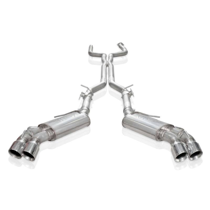 Stainless Works 2016+ Chevrolet Camaro SS 6.2L 3in Redline Cat-Back with AFM Valve NPP Valve 4in Quad Tips - photo 2