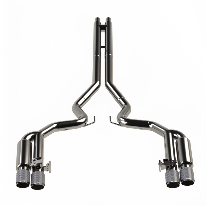 Kooks Headers 2018-2024 Ford Mustang GT 5.0 3in. Valved Shotgun Cat-Back Exhaust - Carbon Tips - photo 6