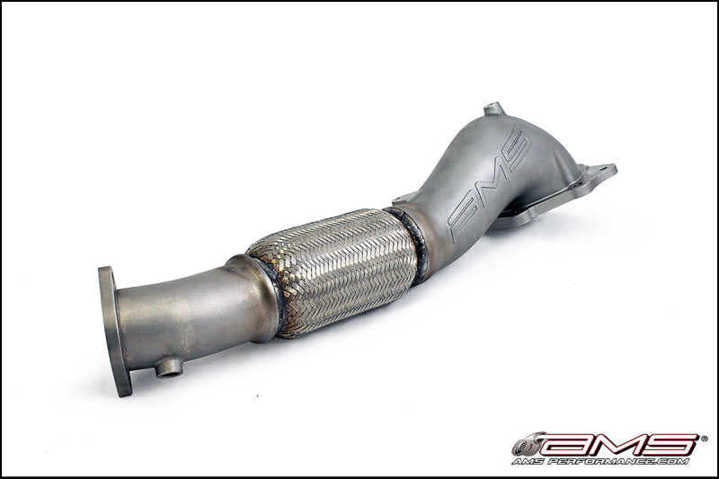 AMS Performance 2008-2015 Mitsubishi EVO X Widemouth Downpipe with Turbo Outlet Pipe