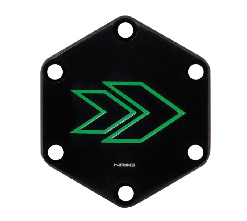 NRG Arrow Engraved Horn Delete Button - Green (STR-620GN)
