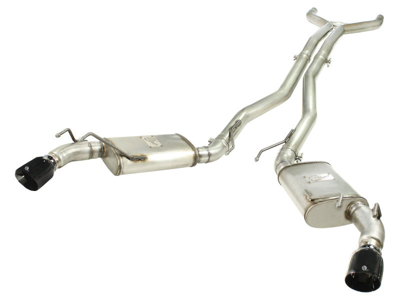 aFe MACH Force-Xp Exhaust 3in Stainless Steel Cat-Back 2010-2013 Chevrolet Camaro V8-6.2L (gloss blk tip) - photo 2