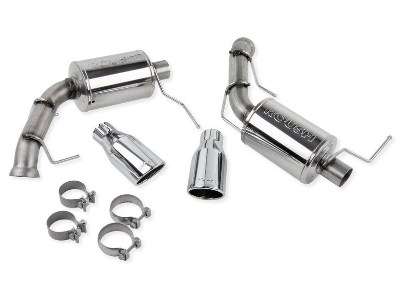 Roush 2011-2014 Ford Mustang V6 Enhanced Sound Dual Axle-Back with Round Tips - photo 3