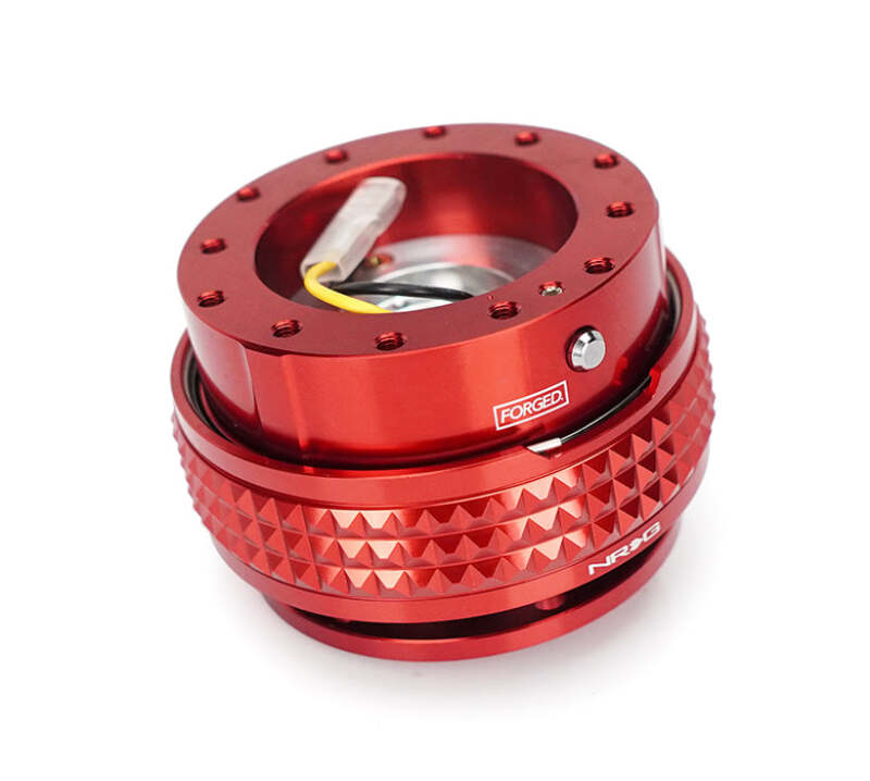 NRG Quick Release Kit - Pyramid Edition - Red Body / Red Pyramid Ring (SRK-210RD-RD)