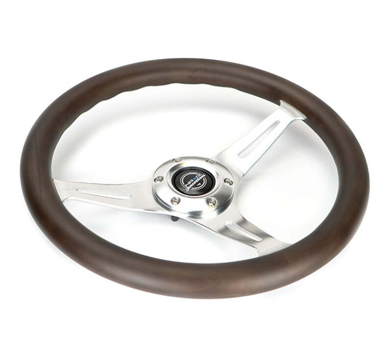 NRG Classic Wood Grain Wheel - 350mm 3 Chrome Silver Spokes Oak Color Wood (ST-015SL-OAK) - photo 3