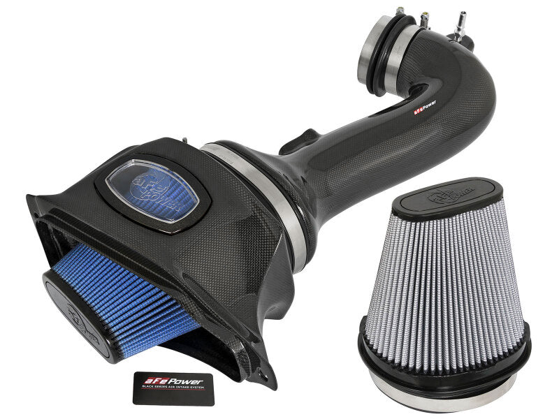 aFe Momentum Carbon Fiber Cold Air Intake System PDS/P5R 2015-2016 Chevrolet Corvette Z06 V8-6.2L (afe52-74202-C)