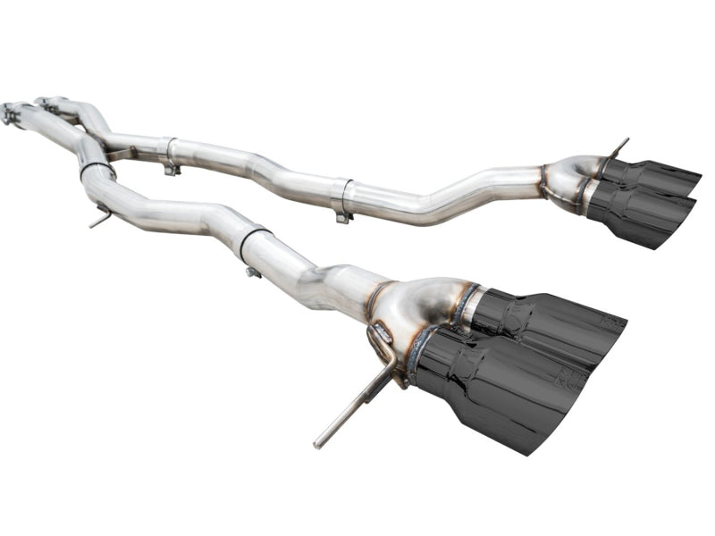 AWE Tuning Track Edition Cat-Back Exhaust for BMW G8X M3/M4 - Diamond Black Tips - photo 6