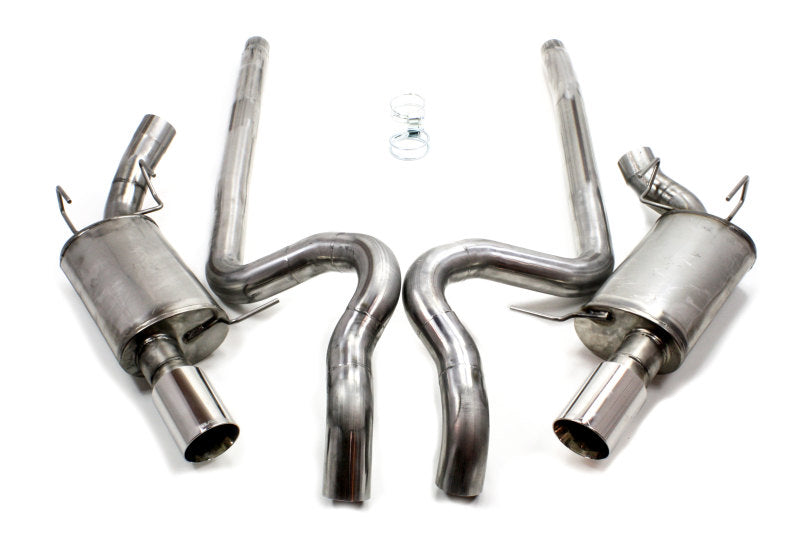 JBA 2011-2014 Ford Mustang GT/GT500 5.0L/5.4L/5.8L 409 Stainless Steel Dual Rear Exit Cat-Back Exhaust - photo 2