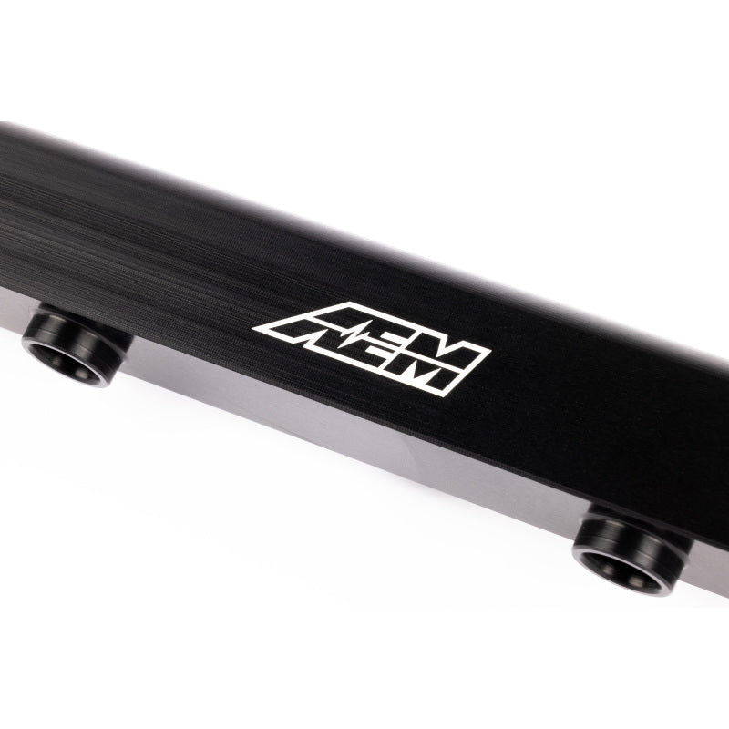 AEM 03-06 Evo 8 & 9 Black Fuel Rail