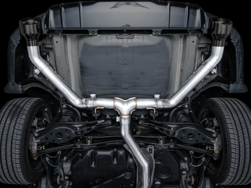 AWE Tuning 2022+ Honda Civic Si/Acura Integra Track Edition Cat-Back Exhaust - Dual Diamond Black Tips - photo 2