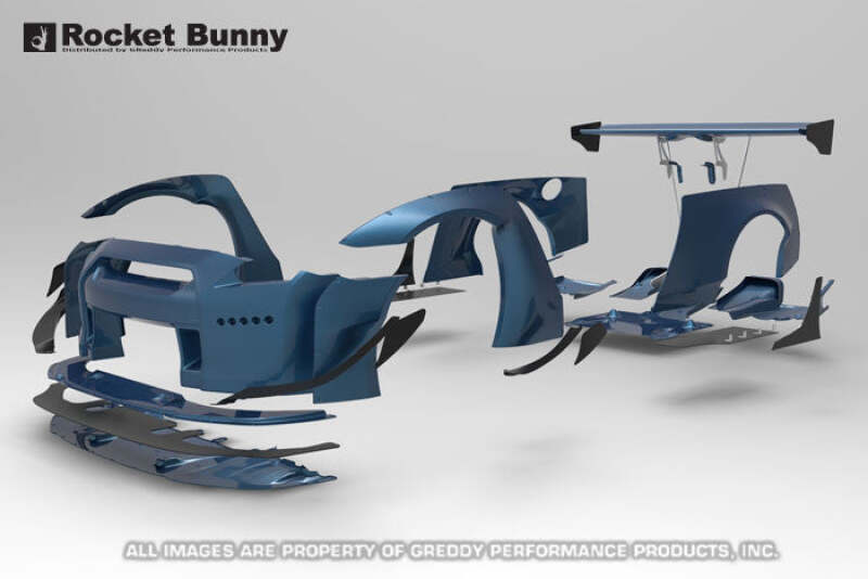GReddy 2009+ Nissan GT-R R35 Full Rocket Bunny Wide-Body Aero Kit w/ Wing - photo 4