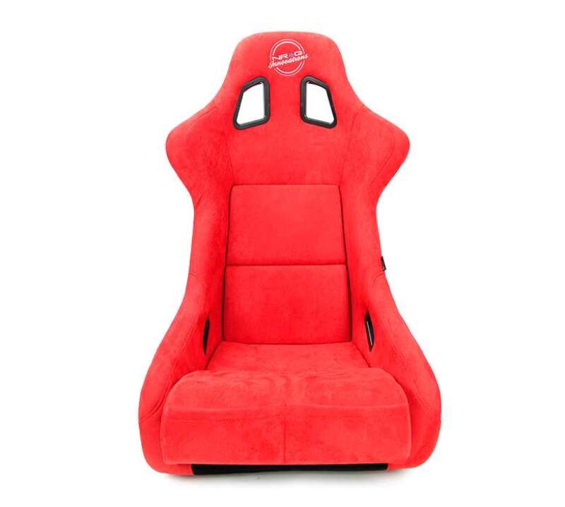 NRG FRP Bucket Seat (Large) Red Alcantara w/ Dragon Livery (FRP-302RD-DRGN-R)