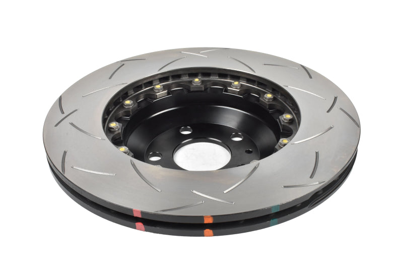 DBA Tesla Model 3 5000 Series T3 Slotted 2-Piece Front Brake Rotor, Black Hat (DBA53942BLKS)