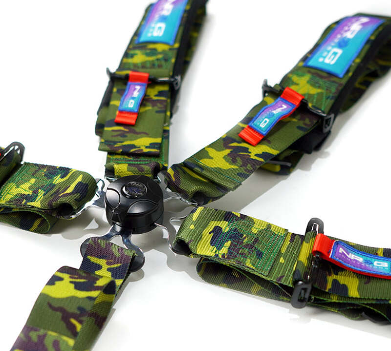 NRG 5PT 3in. Seat Belt Harness / Cam Lock - Green (SBH-B6PCGN) - photo 6