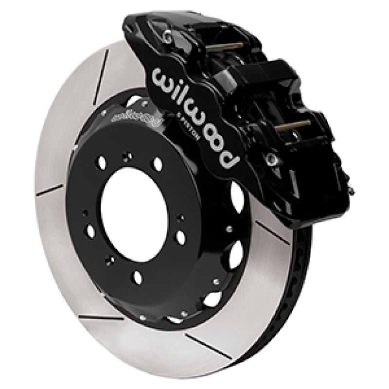 Wilwood 1999-2012 Porsche 911 (996/997) Aero6 Front Big Brake Kit (14in) - Black / Slotted