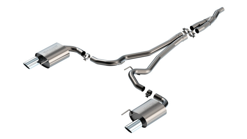 Borla 2024 Ford Mustang 2.3L Ecoboost 2.50 S-TYPE Cat-Back Exhaust - Non-Active