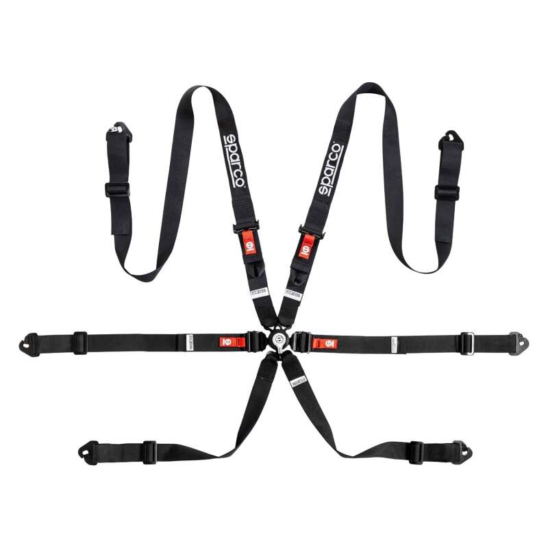 Sparco Belt COMP H2 PD 6PT STEEL Black (BRN0040B0K0100N)
