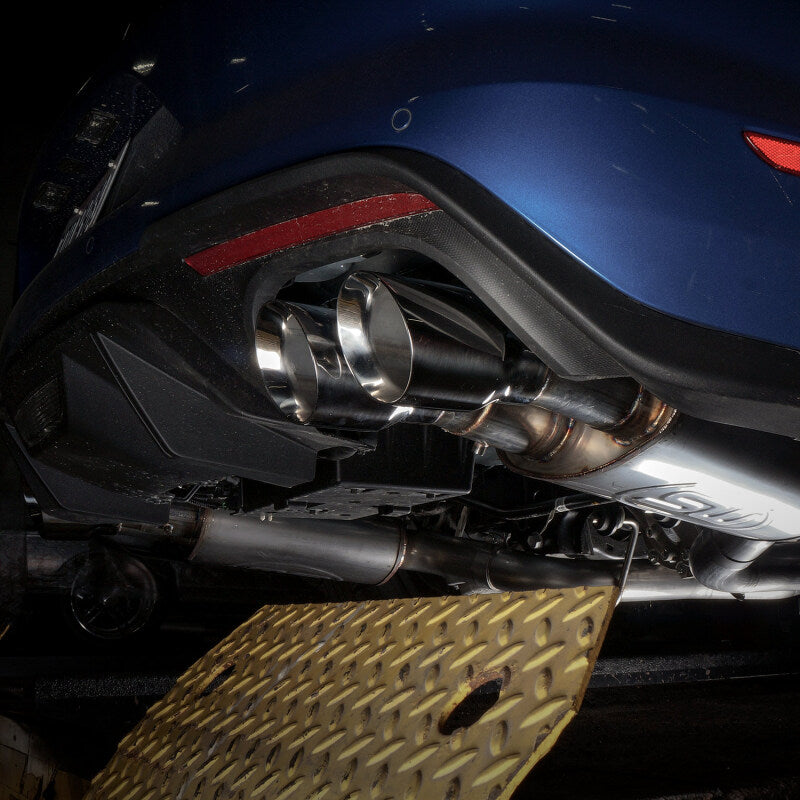 Stainless Works 2018+ Ford Mustang GT 3in Redline Series Cat-Back X-Pipe with Active Valves & Quad Tips - photo 5