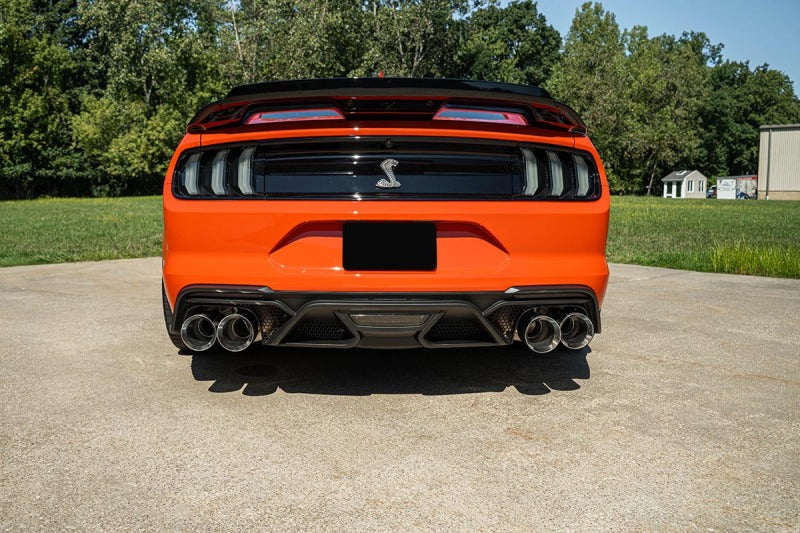 CORSA Performance 2020-2022 Ford Mustang GT500 3.0in Dual Rear Exit Cat-Back with Twin 5.0in Polished. Straight Cut Pro Tip - photo 4