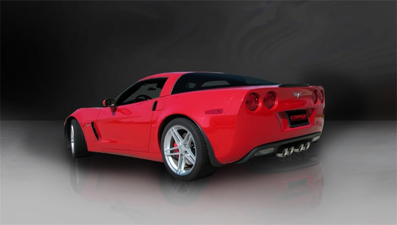 CORSA Performance 2006-2013 Chevrolet Corvette C6 Z06 7.0L V8 Polished Sport Axle-Back Exhaust - photo 3