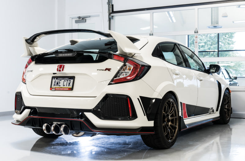 AWE Tuning 2017+ Honda Civic Type R Touring Edition Exhaust with Front & Mid Pipes - Chrome Silver Tips - photo 4