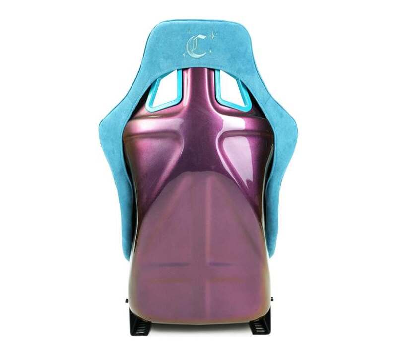 NRG FRP Bucket Seat Prisma-Chromatic Dark Teal Vegan Suede w/ Chameleon Back
