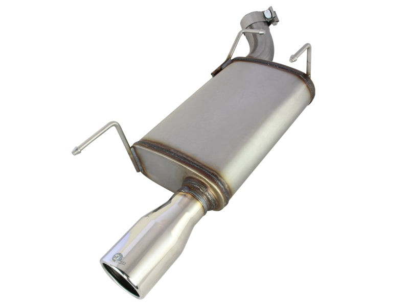 aFe Axle-Back Exhaust 2.5in 409 Stainless Steel with Polished Tip 2005-2009 Ford Mustang V6 4.0L - photo 2
