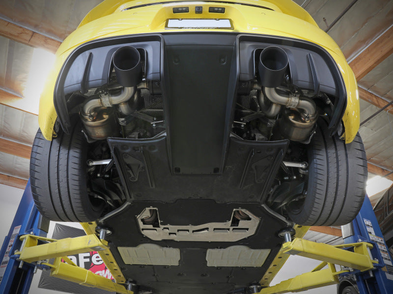 aFe MACH Force-Xp 2.25in-2.5in 304 Stainless Steel Exhaust Cat-Back 2020-2022 Porsche Cayman GT4 (718) - Polished Tips - photo 5
