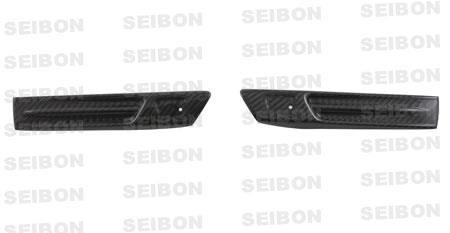 Seibon 2009-2010 Nissan GT-R R35 Carbon Fiber Fender Duct Logos (Pair)
