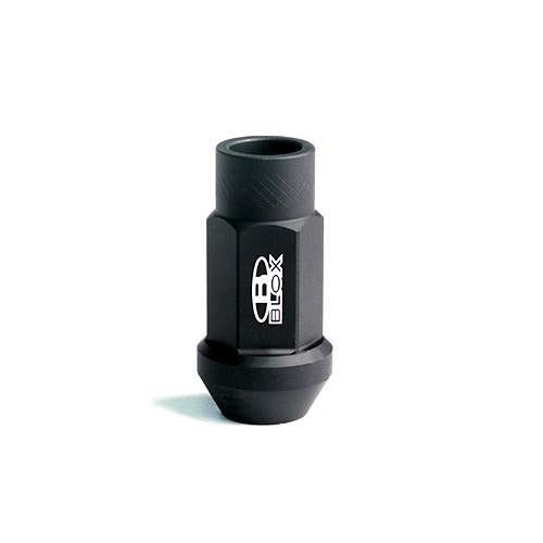 BLOX Racing Street Series Forged Lug Nuts - Flat Black - 12x1.25 - Single (BXAC-00105-SSFB)