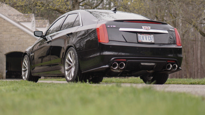 Stainless Works 2016-2018 Cadillac CTS-V Sedan Axle-Back System Dual-Mode Turbo Mufflers 4in Tips - photo 6