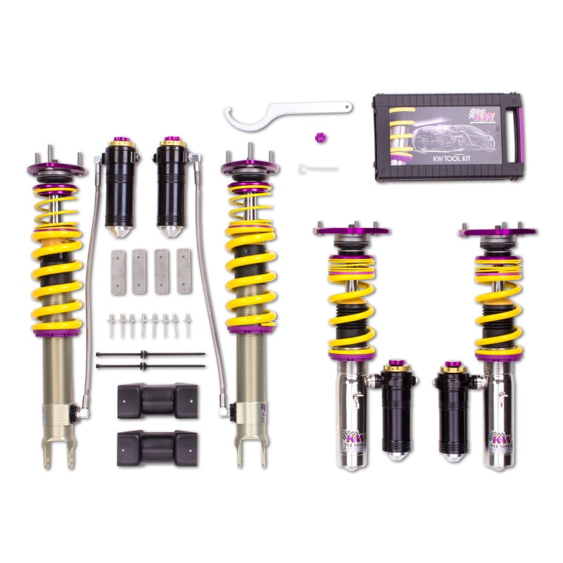 KW Clubsport 3-Way Coilover Kit for Porsche 911 (991) Carrera / Carrera S w/o PDCC (39771243)