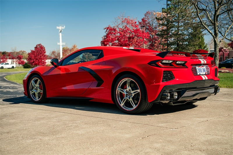 CORSA Performance 2020-2025 Chevrolet Corvette C8 RWD 3in Track Cat-Back Delete Exhaust with 4.5in CF Polished Tips - photo 3