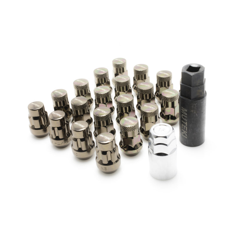 Muteki SR35 Closed End Lug Nuts w/ Lock Set - C.Titanium 12x1.25 35mm (32925TP)