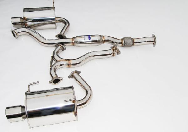 Invidia 2008-2009 WRX Sedan Q300 Dual Stainless Steel Tip Cat-Back Exhaust - photo 2