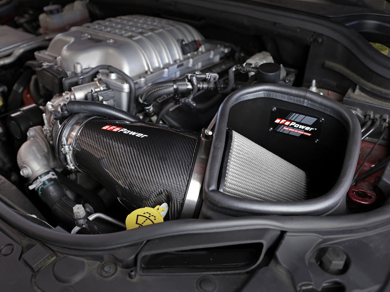 aFe Track Series Carbon Fiber Pro Dry S AIS - 2019-2020 Jeep Grand Cherokee Trackhawk 6.2L (afe57-10009D) - photo 9