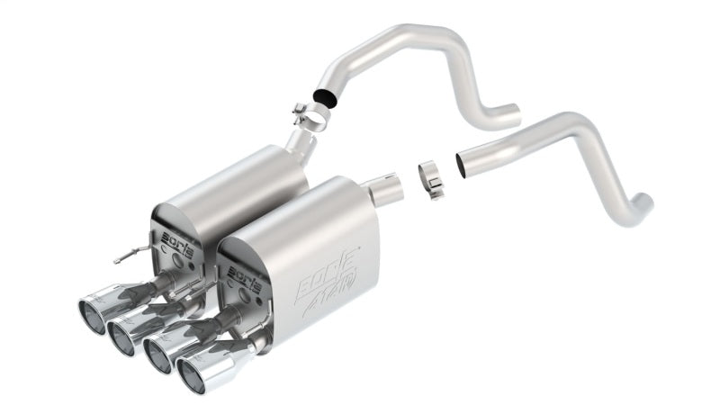 Borla 2005-2008 Chevrolet Corvette Coupe/Conv 6.0L/6.2L 8cyl Aggressive ATAK Exhaust (rear section only) - photo 2