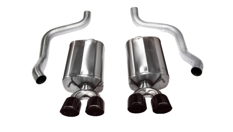 CORSA Performance 2009-2013 Chevrolet Corvette C6 6.2L V8 Black Sport Axle-Back Exhaust - photo 2