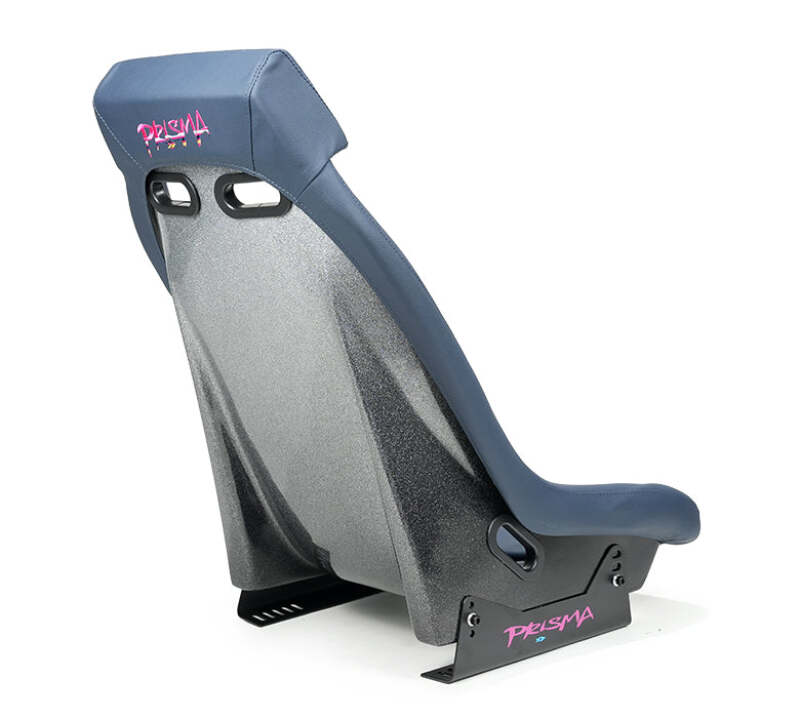 NRG GT Retro Bucket Seat - Wine PVC Leather Wine Stitching Rose Gold Fiberglass Back w/ Glitter (PRI-150WINE)