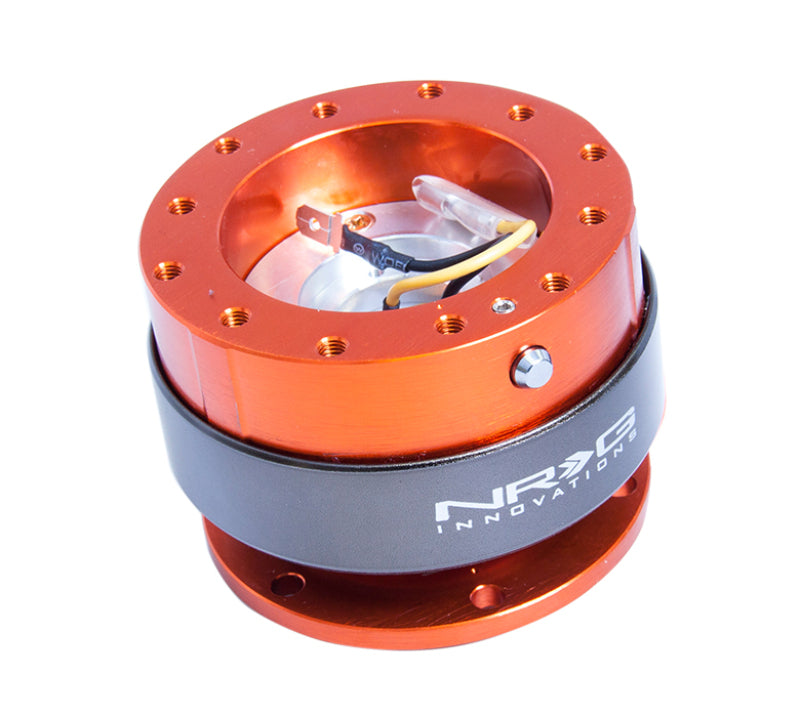 NRG Quick Release Gen 2.0 - Orange Body / Titanium Chrome Ring (SRK-200OR) - photo 2
