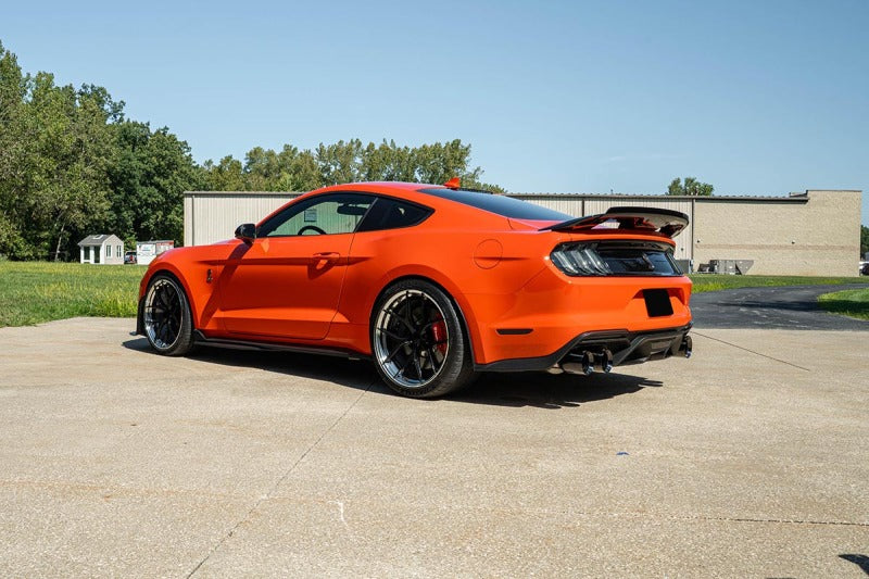 CORSA Performance 2020-2022 Ford Mustang GT500 3.0in Dual Rear Exit Cat-Back with Twin 5.0in Blk Straight Cut Pro Tips - photo 4