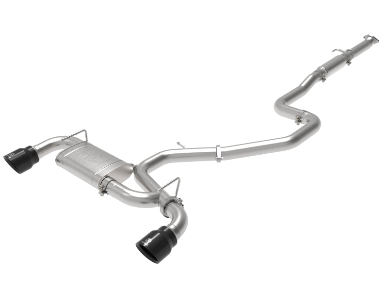 aFe Takeda Exhaust Cat-Back 2019-2020 Hyundai Veloster N 304 Stainless Steel Black Dual Tips Exhaust - photo 2
