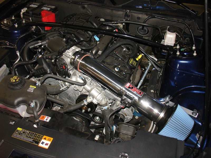 Injen 2011-2013 Ford Mustang V6 3.7L Wrinkle Black Power-Flow Air Intake System (injPF9022WB)