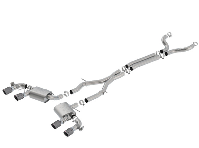 Borla 2017-2018 Chevrolet Camaro ZL1 6.2L V8 Atak Cat-Back Exhaust with Dual Mode Valves CF Black Anod - photo 2