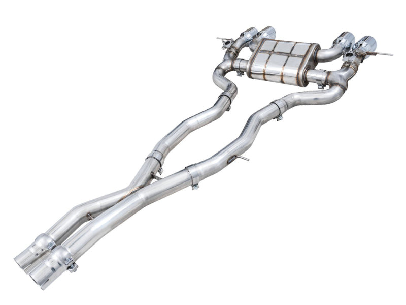 AWE Tuning SwitchPath Cat-Back Exhaust for BMW G8X M3/M4 - Chrome Silver Tips - photo 6