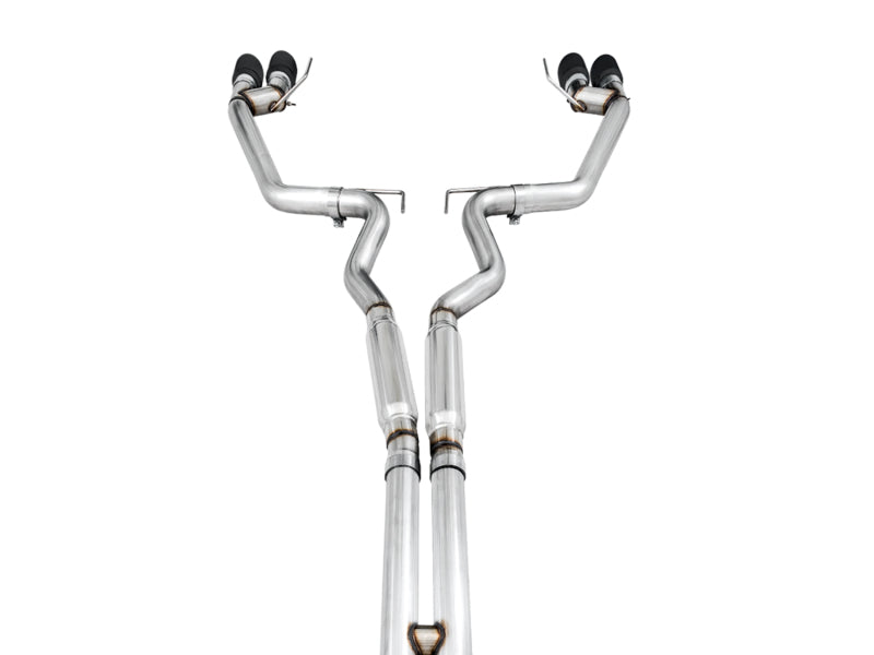 AWE Tuning 2018+ Ford Mustang GT (S550) Cat-Back Exhaust - Track Edition (Quad Diamond Black Tips) - photo 3