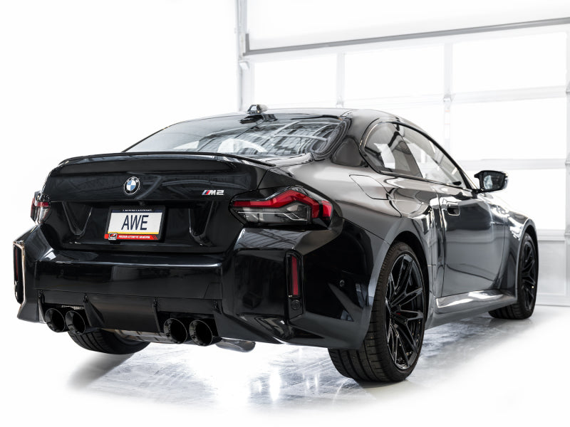 AWE Tuning 2023-2024 BMW G87 M2 SwitchPath Edition Exhaust - Diamond Black Tips - photo 5