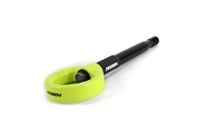Perrin 22-26 Subaru WRX / 18-23 Crosstrek / 20-25 Outback XT Tow Hook Kit (Front) - Neon Yellow (PSP-BDY-237NY)