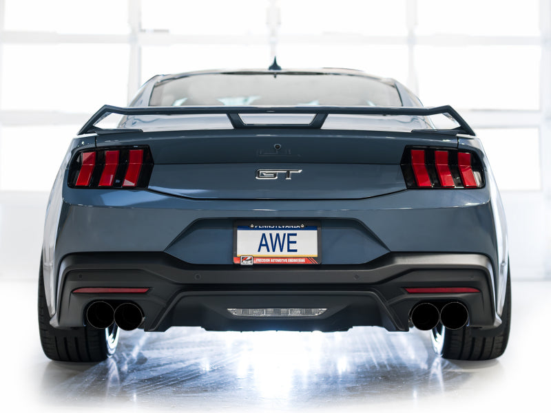 AWE Tuning 2024 Ford Mustang GT Fastback S650 RWD Track Edition Cat-Back Exhaust with Quad Diamond Black Tips - photo 5