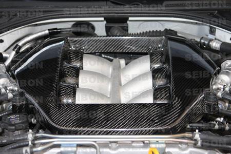 Seibon 2009-2011 Nissan GT-R R35 Carbon Fiber Engine Cover